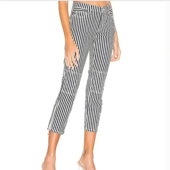 CURRENT/ELLIOTT NWT The Cropped Lexton in Modern Stripe - Picture 3 of 10